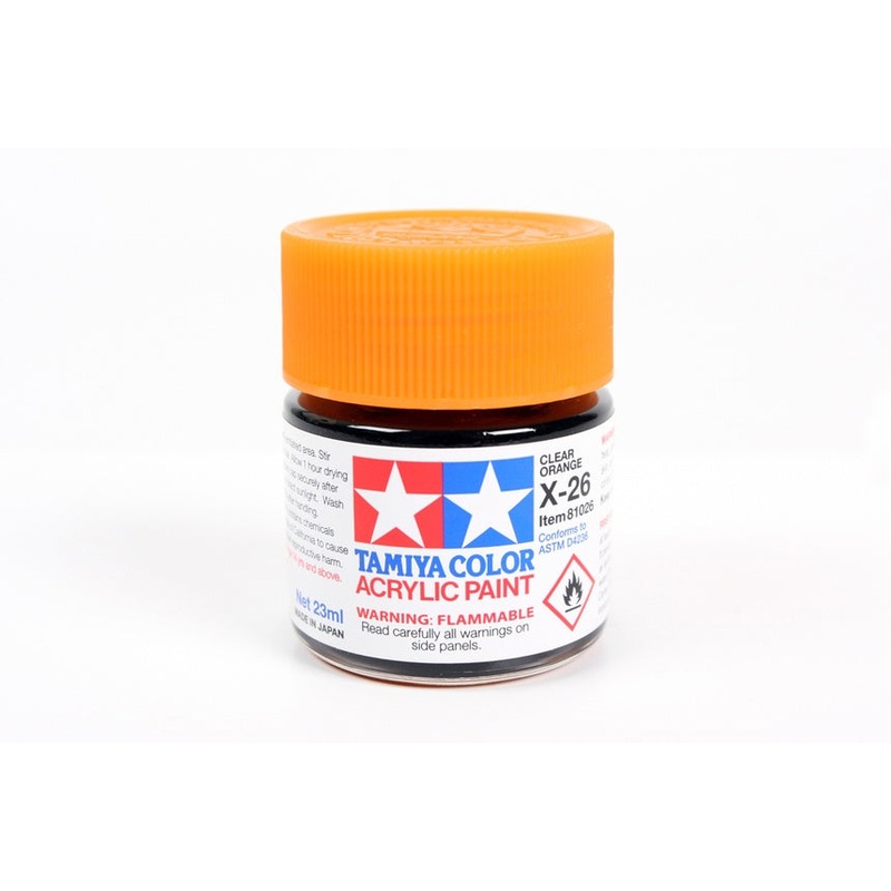 Tamiya – X-26 Clear Orange Acrylic (23ml)