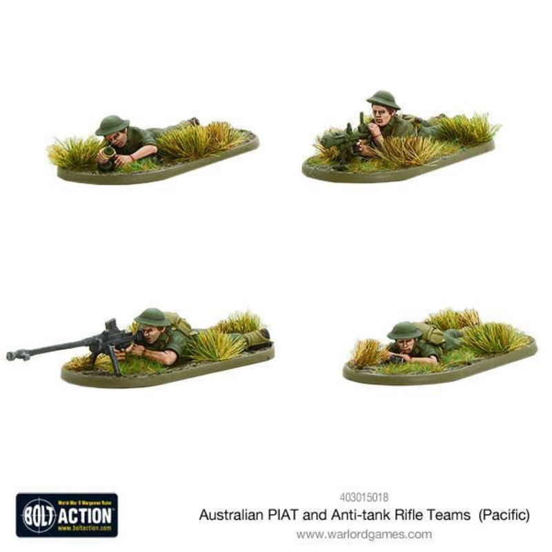 Warlord – Bolt Action  Australian PIAT and Anti-tank Rifle Teams