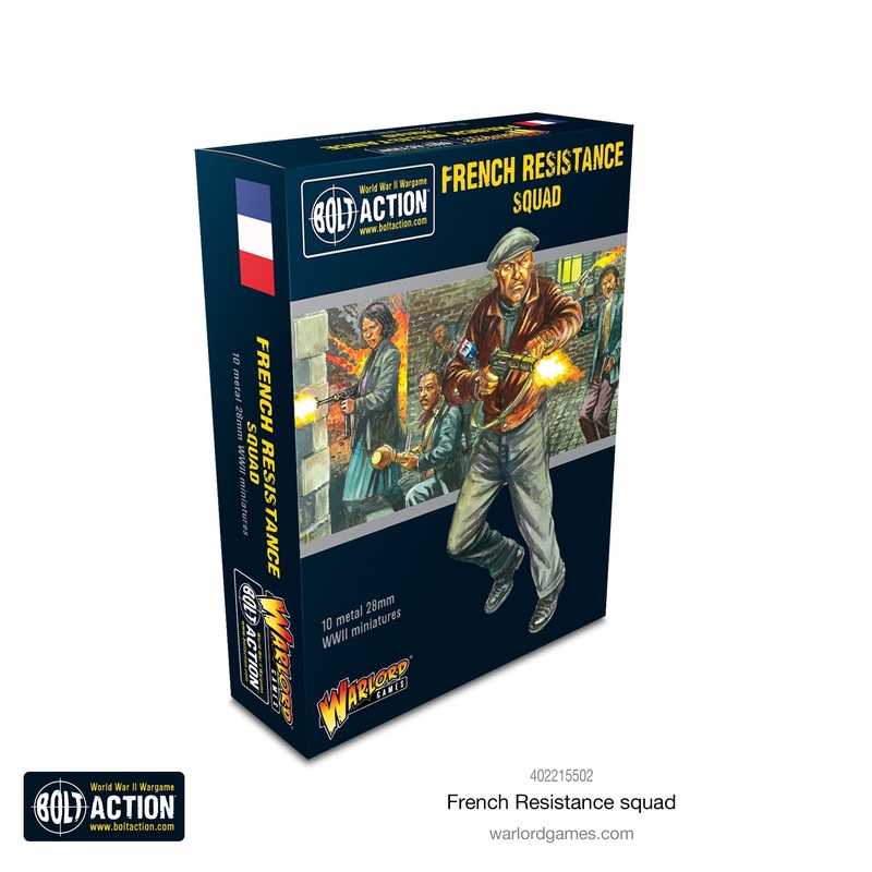 Warlord – Bolt Action: French Resistance Squad (Metal)