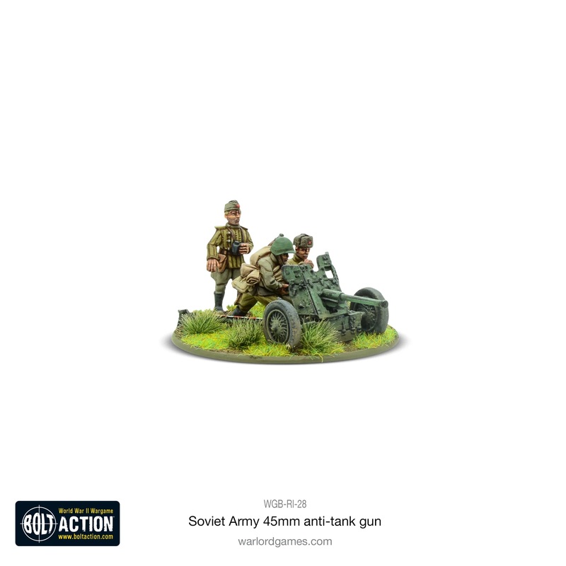 Warlord – Bolt Action: Soviet 45mm Anti Tank Gun (Metal)