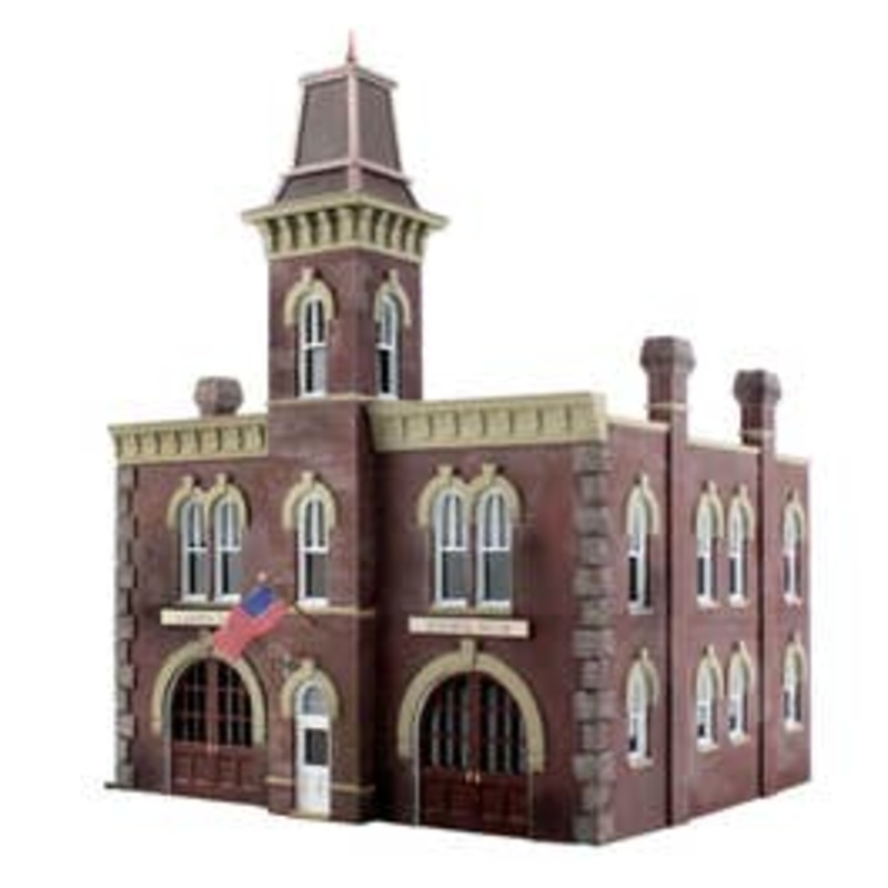 Woodland Scenics #BR5034 HO Firehouse  (Built up)