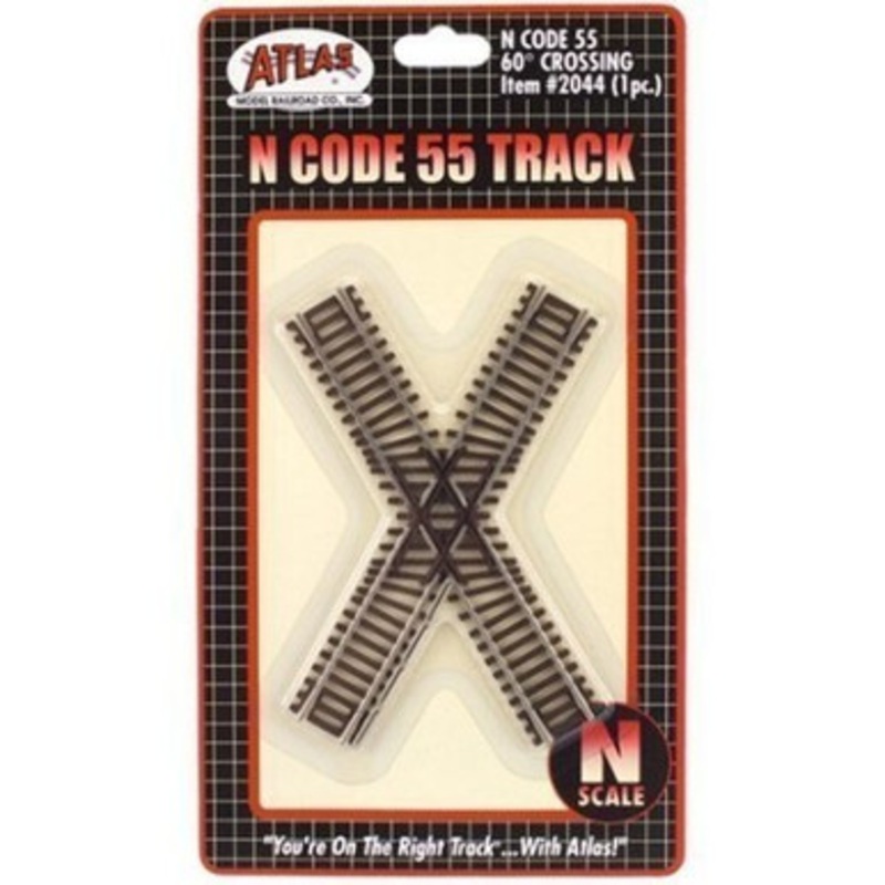 Atlas N Scale Code 55 60 Degree Crossing
