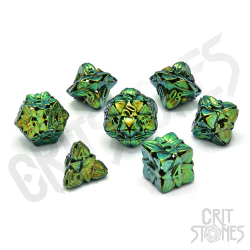 CritStones –  Metal RPG Dice Set – Feywild Charm