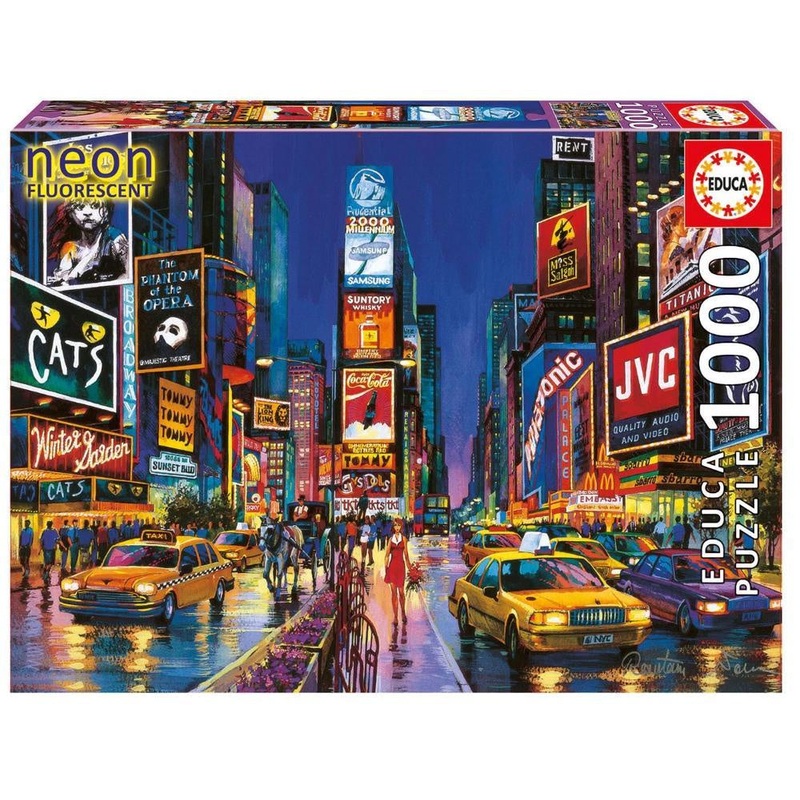 Educa – Times Square- New York (1000pc) Neon Fluorescent
