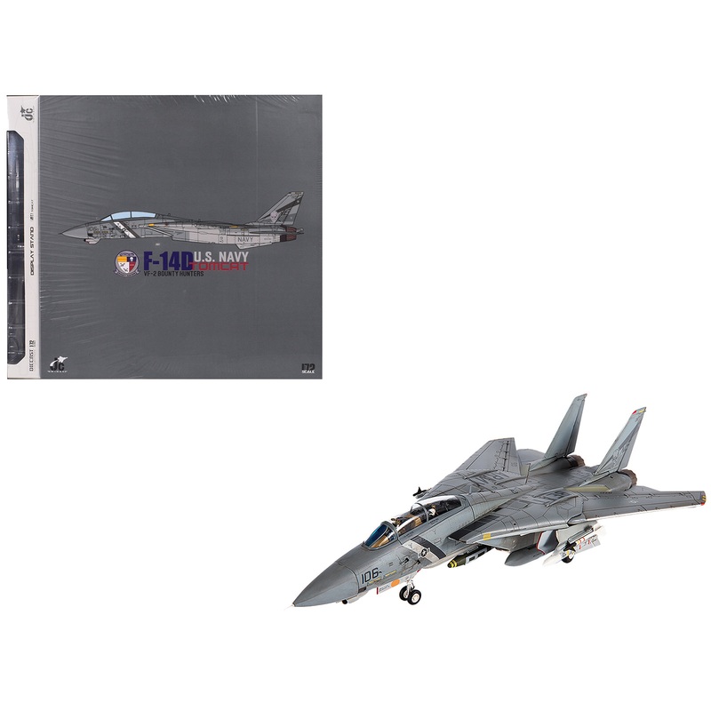 Grumman F-14D Tomcat Fighter Aircraft “VF-2 Bounty Hunters NE106” (2002) United States Navy 1/72 Diecast Model by JC Wings
