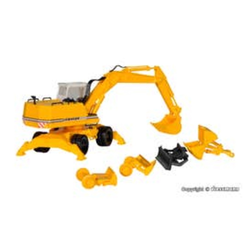 Kibri 11264  HO LIEBHERR mobile excavator A922 with attachments kit