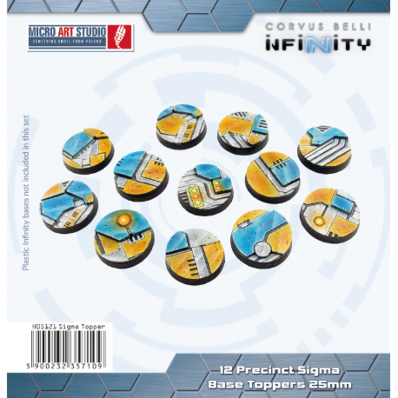 Micro Art Studio – Precinct Sigma Base Topper Round 25mm (12pc) H05121