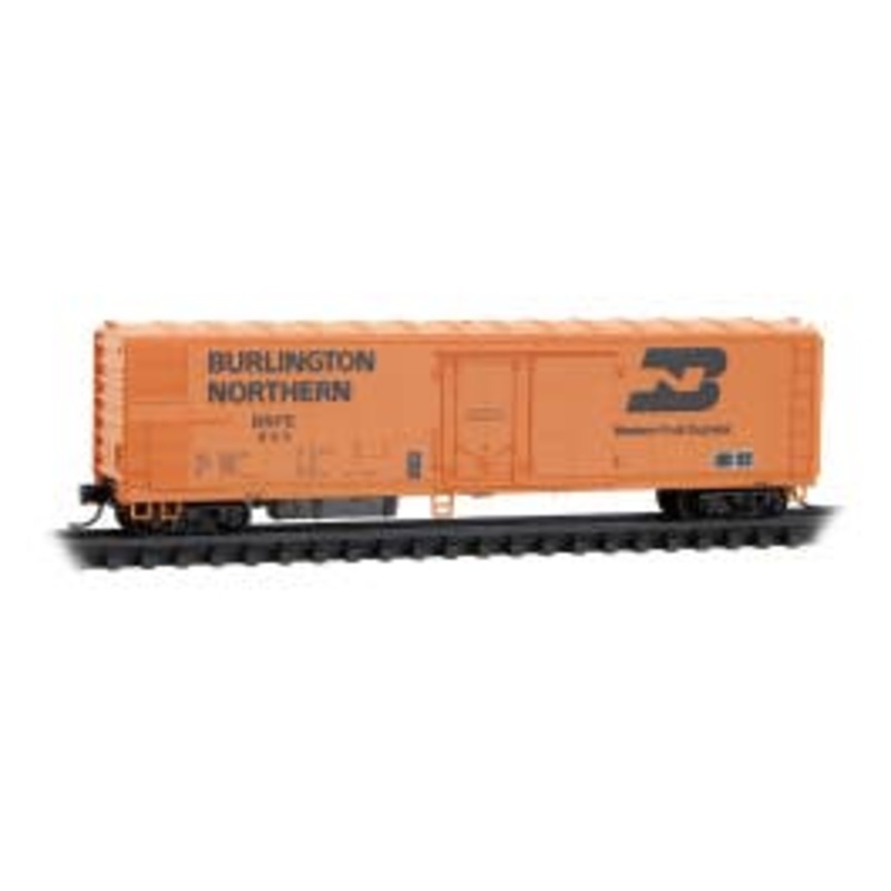 Micro Trains 08200011 N Scale 51' Rivet Side Mechanical Reefer Burlington Northern Western Fruit Express – Rd# 802