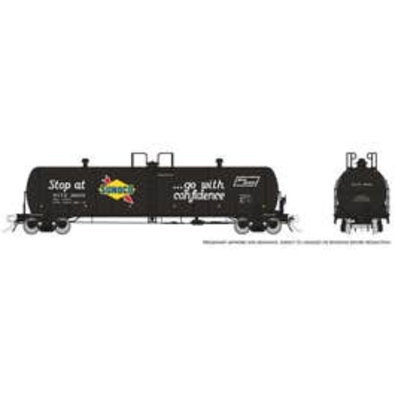 Rapido 135018A HO Procor 20K gal Tank Car: Sunoco (NCTX)