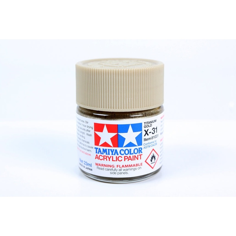 Tamiya – X-31 Titanium Gold Acrylic (23ml)
