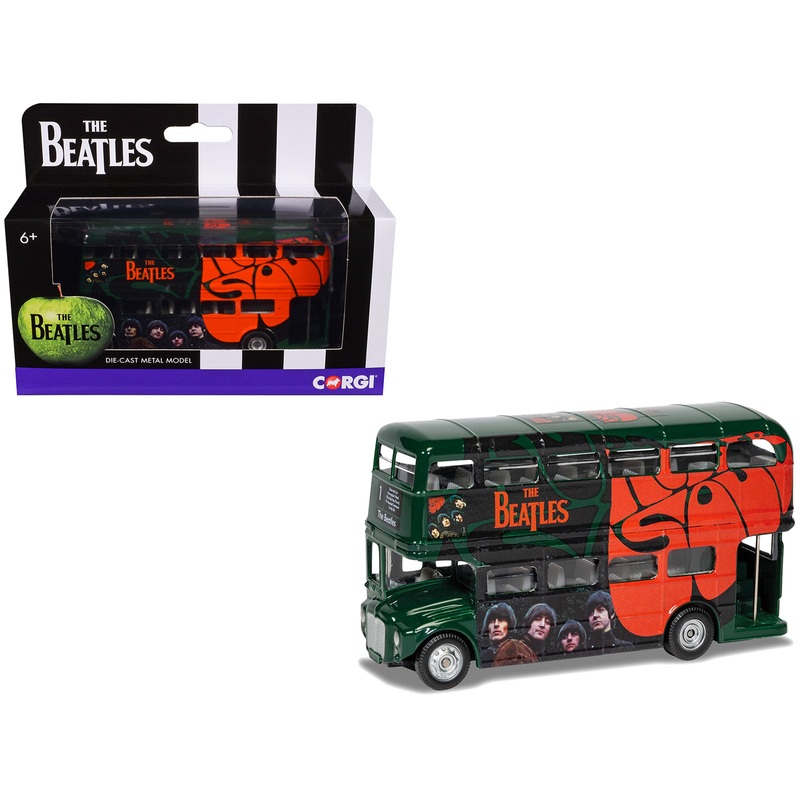 The Beatles London Double Decker Bus “Rubber Soul” Green Diecast Model Car by Corgi