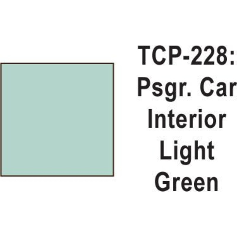 Tru Color TCP-228 Passenger Car Interior Light Green Paint 1 ounce