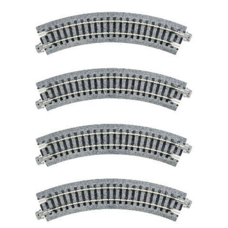 Kato 20-174 N UNITRACK Compact Tracks 150mm/(6″) Radius/45-Degree (4)