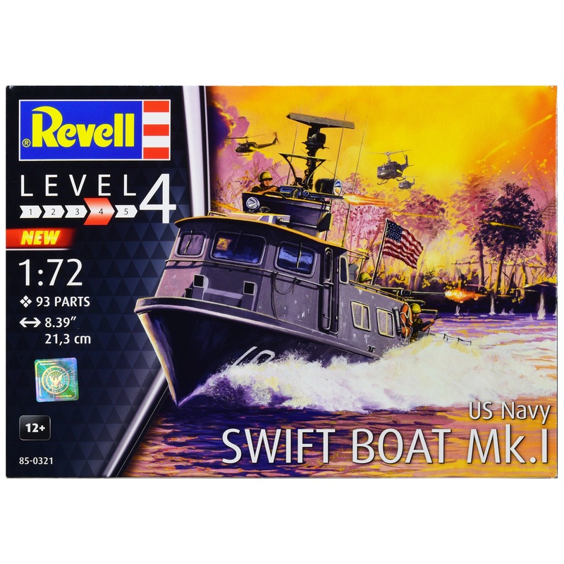 Level 4 Model Kit US Navy Swift Boat Mk.I 1/72 Scale Model by Revell