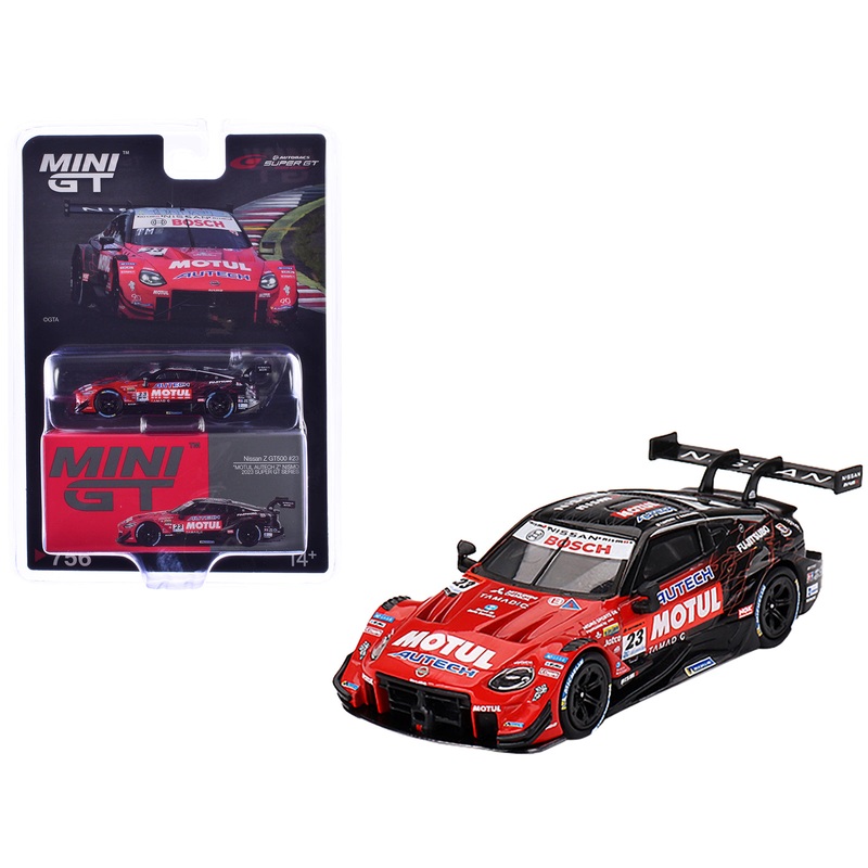Nissan Z GT500 #23 Tsugio Matsuda – Ronnie Quintarelli “NISMO” “Super GT Series” (2023) Limited Edition 1/64 Diecast Model Car by Mini GT