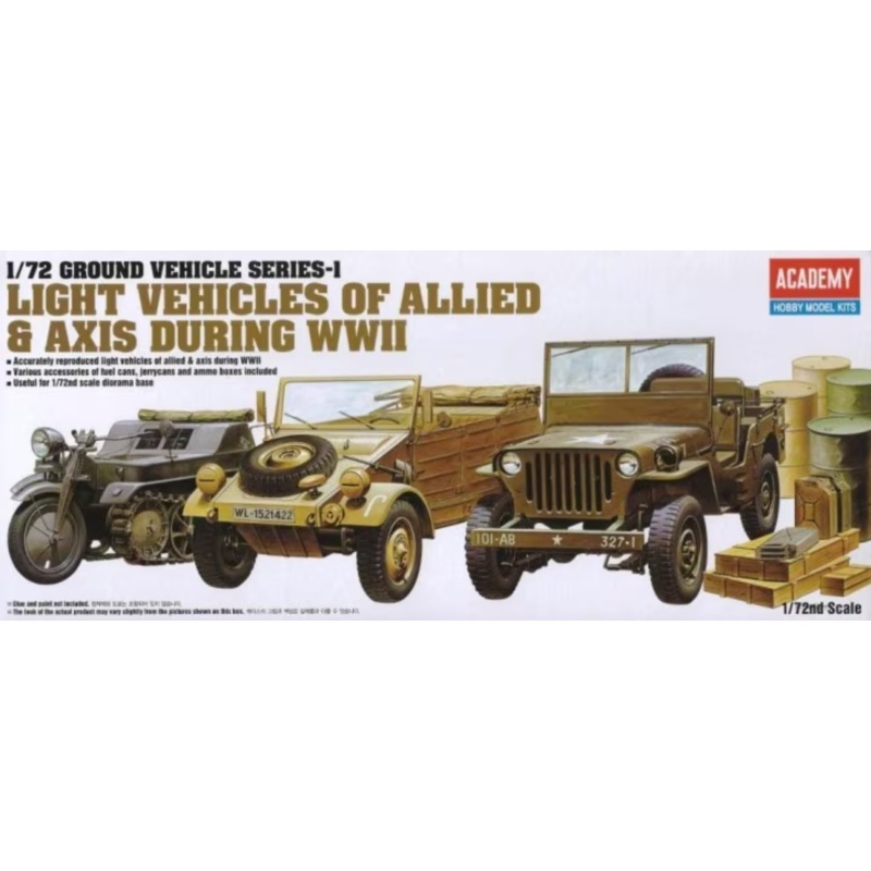 Academy – 1/72 WWII Ground Vehicle Set