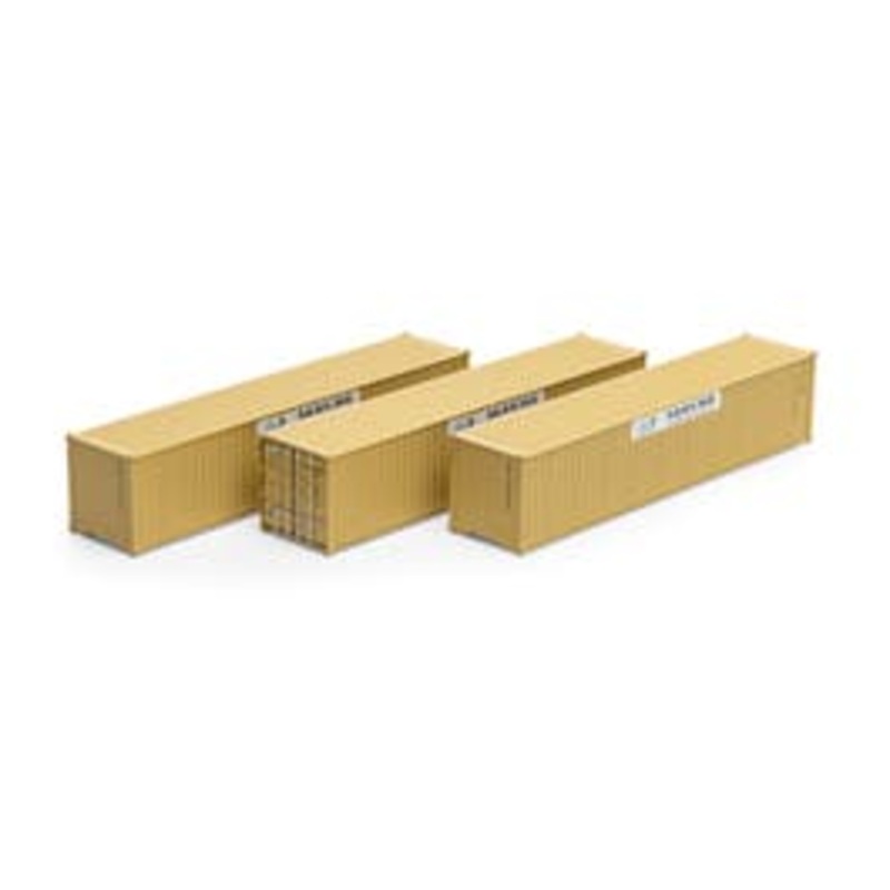 Athearn 16390  HO 40ft Low Cube Container – Mobile Modular (3 pack)