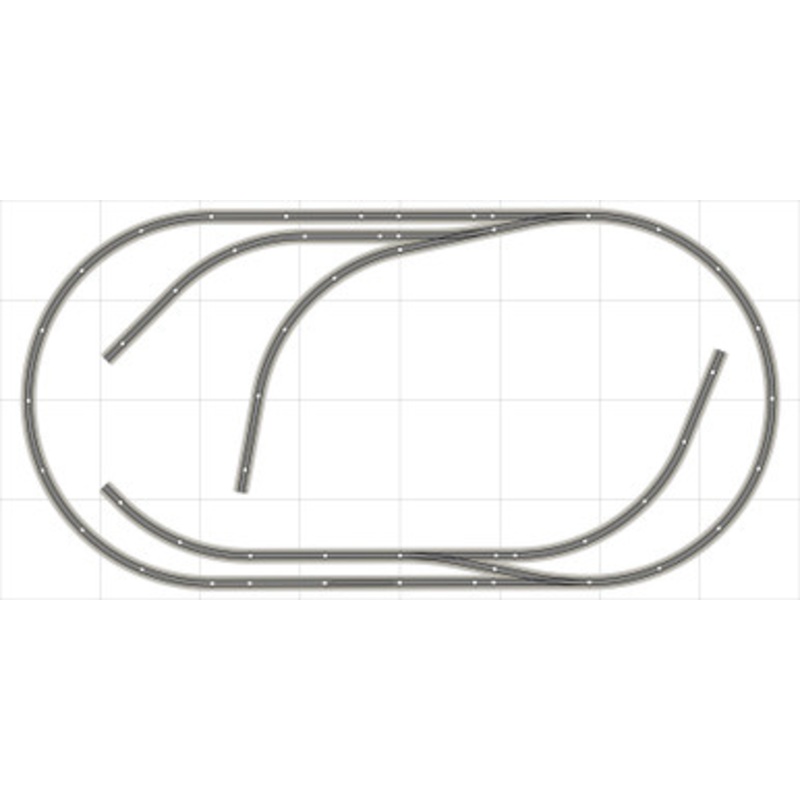 Bachmann E-Z Track Train Layout #027 WireTrain Set HO Scale 4′ X 8′  Switches