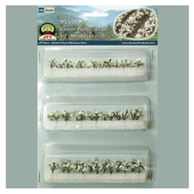 JTT 95590 HO COTTON PLANTS 40/pk