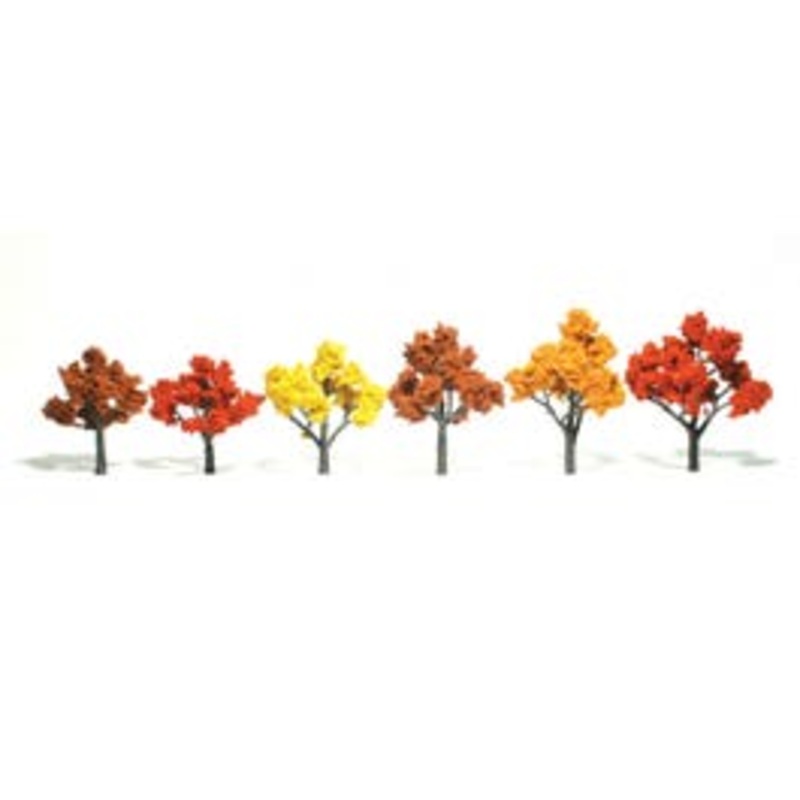 Woodland Scenics TR1541 6 Deciduous Trees (Fall Mix)
