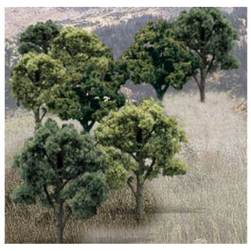 Woodland Scenics TR1572 14 Trees (Mixed Green Colors)