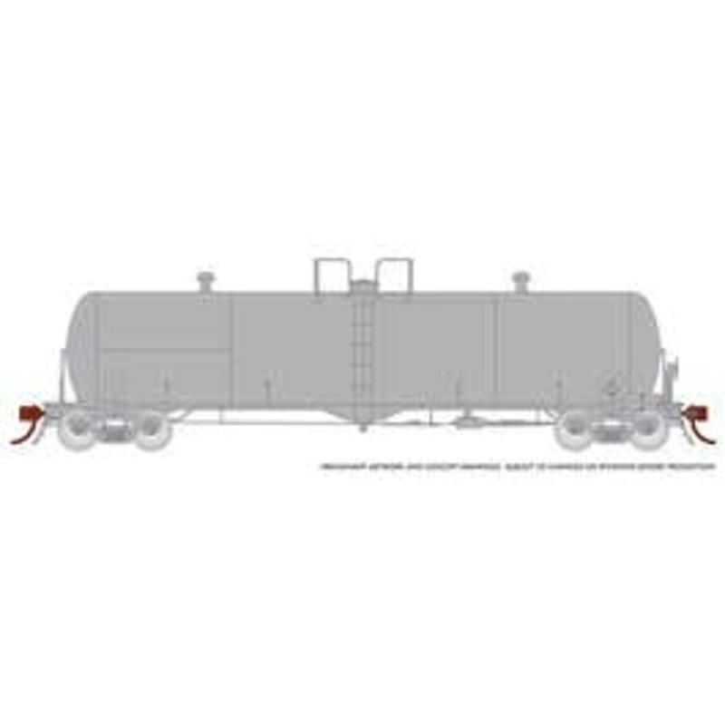 Rapido 135099 HO Procor 20K gal Tank Car: Painted, Unlettered – Later 100 Ton Style