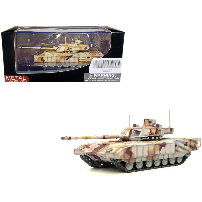 Russian T14 Armata MBT (Main Battle Tank) Multi-Desert Camouflage “Armor Premium” Series 1/72 Diecast Model by Panzerkampf
