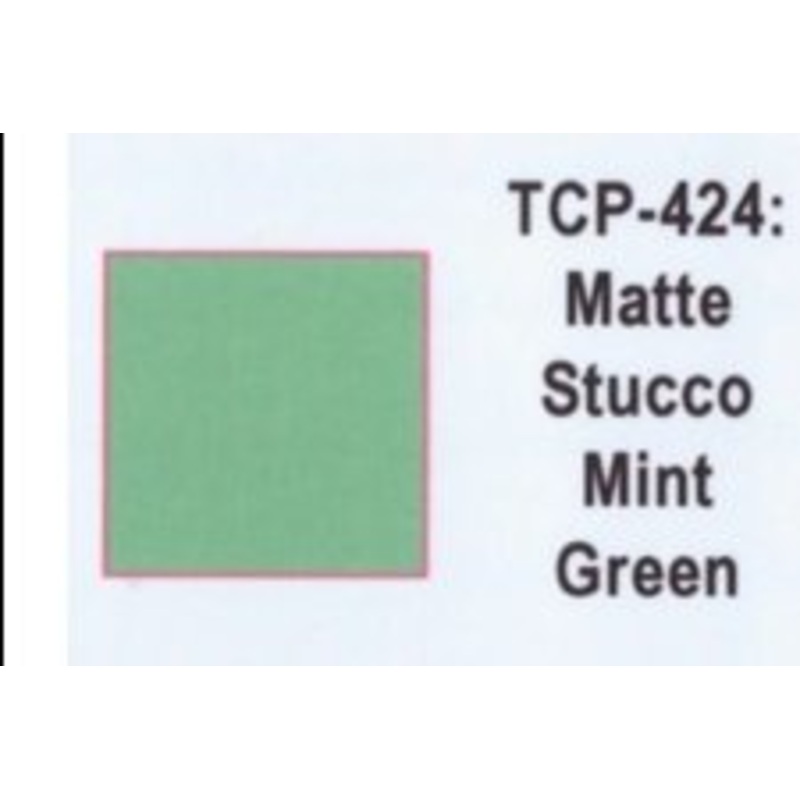 Tru Color TCP-424 Matte Mint Green Stucco, Paint 1 ounce