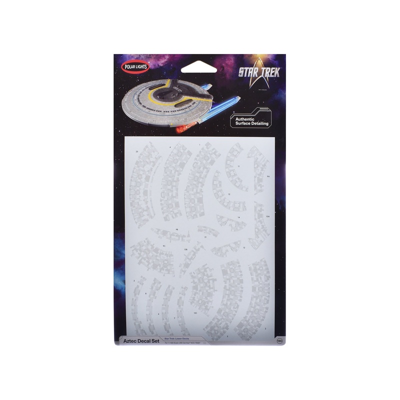 USS Cerritos NCC-75567 Aztec Decal Set “Star Trek: Lower Decks” (2020-2024) TV Series 1/1400 Scale by Polar Lights