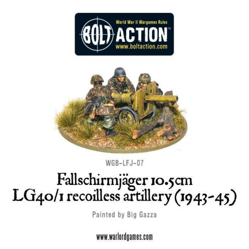 Warlord – Bolt Action  Fallschirmjager 10.5cm LG40/1 Recoilless Artillery