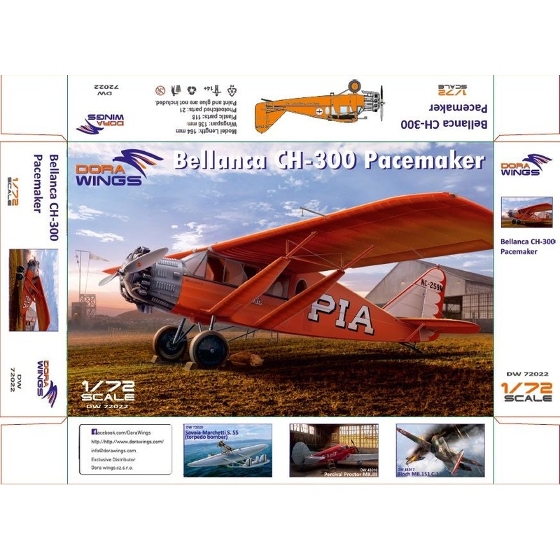 Dora Wings – 1/72 Bellanca CH-300 Pacemaker
