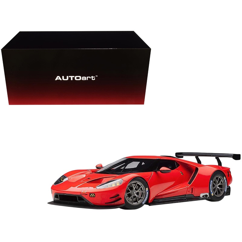 Ford GT Le Mans Plain Color Version Red 1/18 Model Car by Autoart