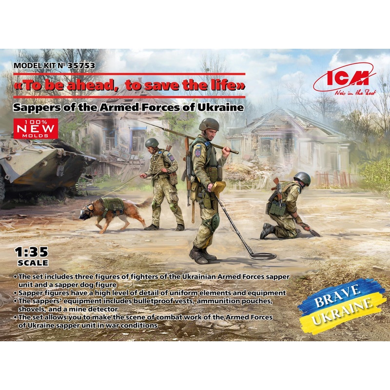 ICM – 1/35 To Be Ahead – To Save The Life – Sappers of the Armed Forces of Ukraine