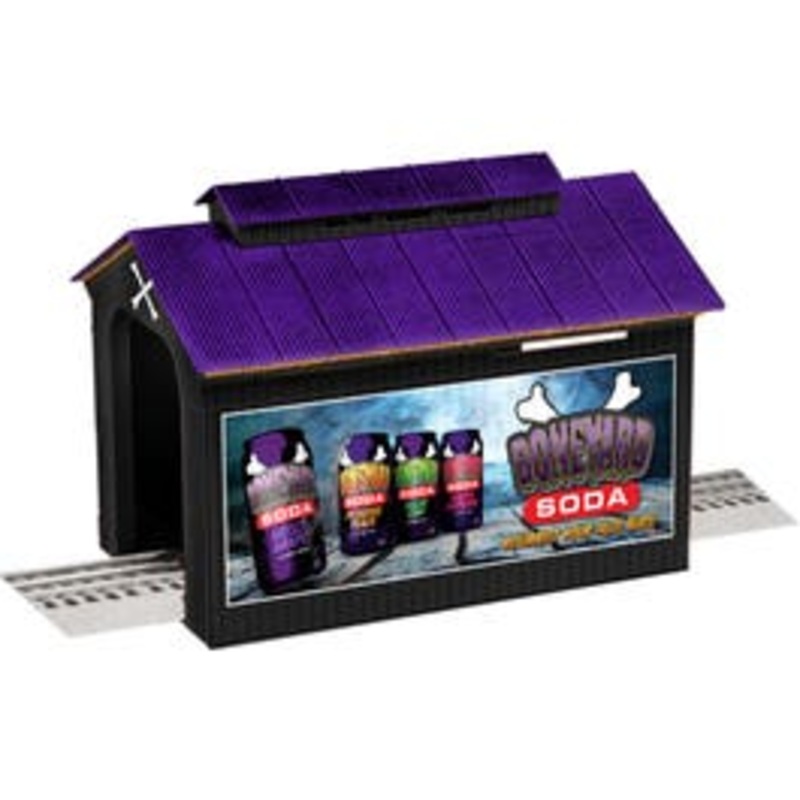 Lionel 2129330 O Halloween Lighted Half Covered Bridge Built up