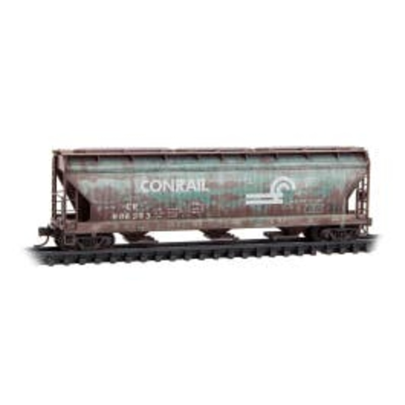 Micro Trains 09444960 N Scale 2-Bay Covered Hopper Conrail ex-Penn Central ex-NYC Rd# 886293