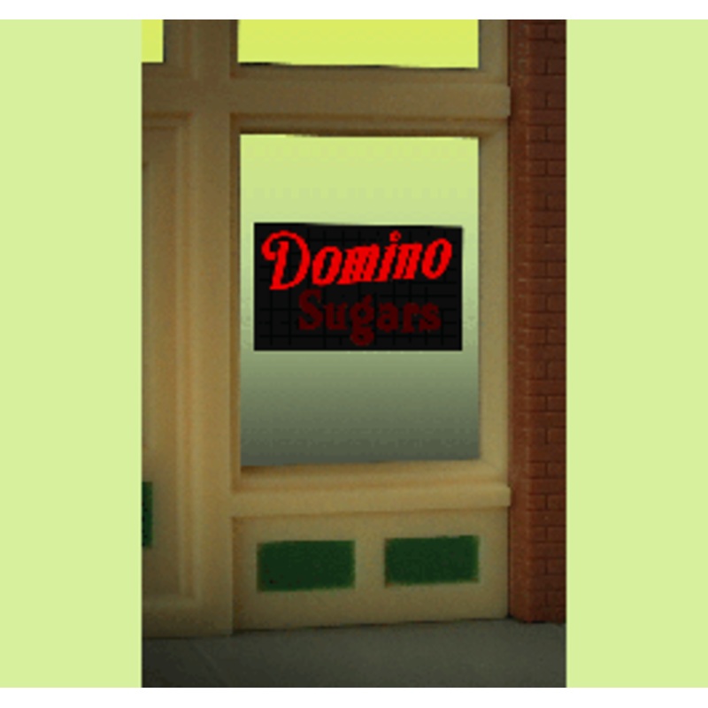 Miller Engineering #9020 Domino Window sign