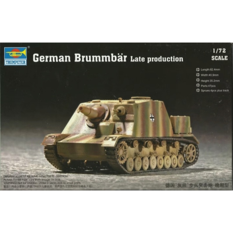 Trumpeter – 1/72 German Brummbar Late Production