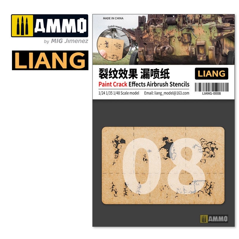 LIANG – Paint Crack Effects Airbrush Stencils