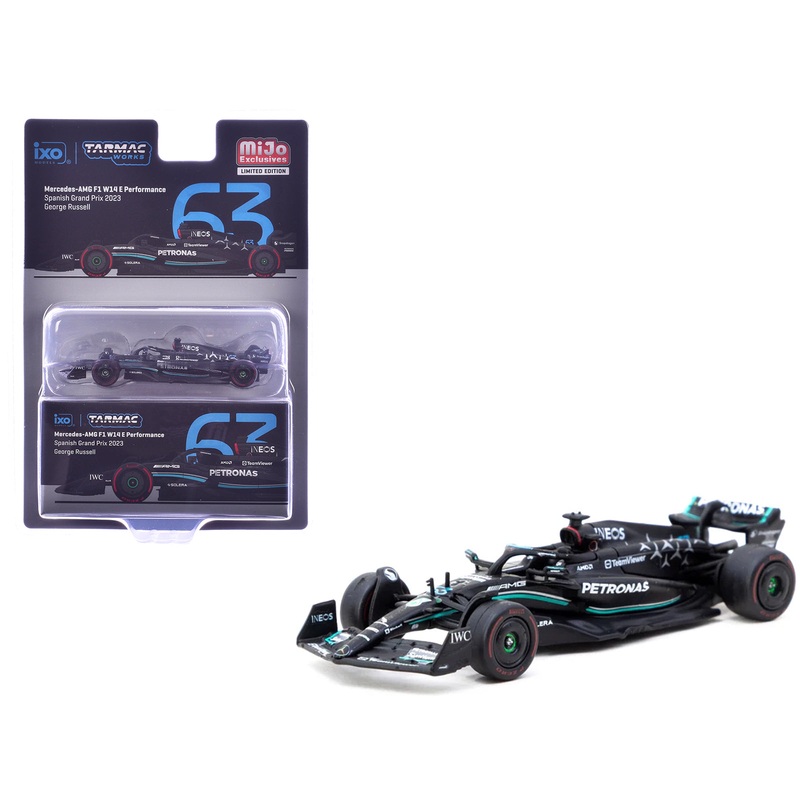 Mercedes-AMG F1 W14 E Performance #63 George Russell 3rd Place Formula One F1 “Spanish GP” (2023) “Global64” Series 1/64 Diecast Model Car by Tarmac Works