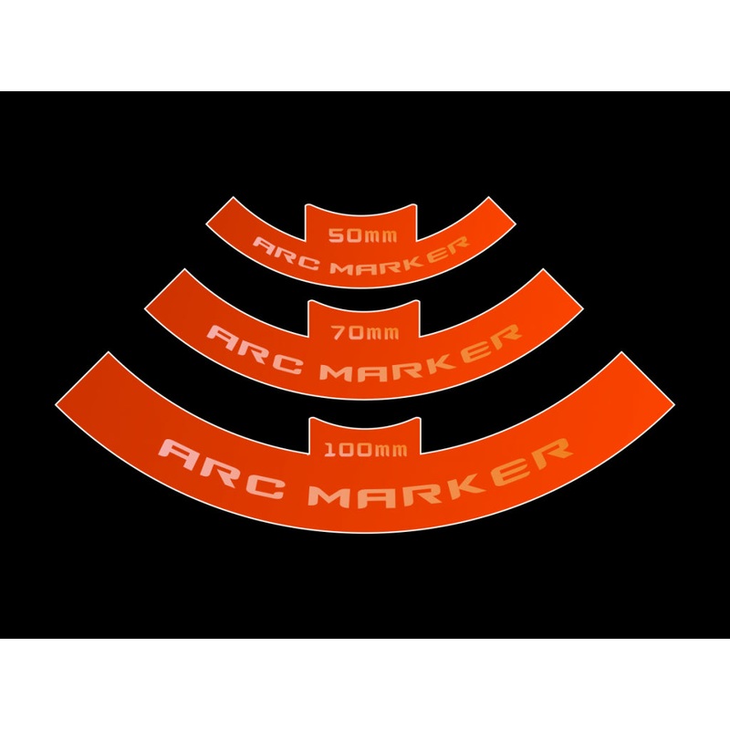 Micro Art Studio – SWL LOF Arc Markers (3)  Orange (P00242O)