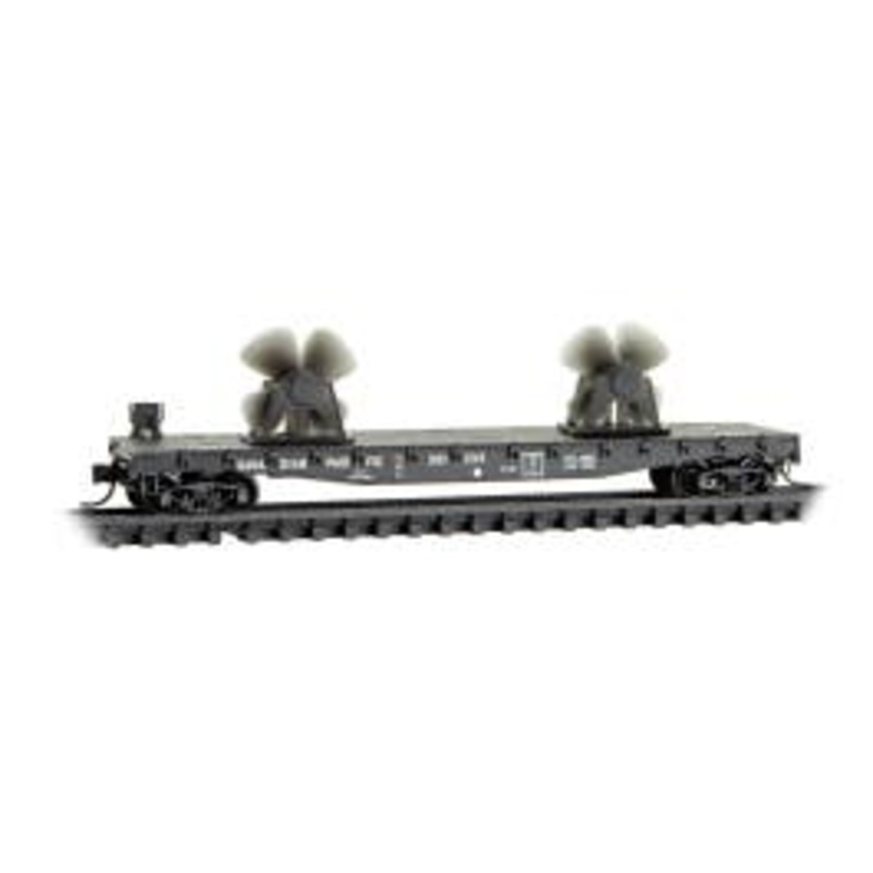 Micro Trains 04500765 N Scale CP flat car w/ propeller load – Rd# 301335