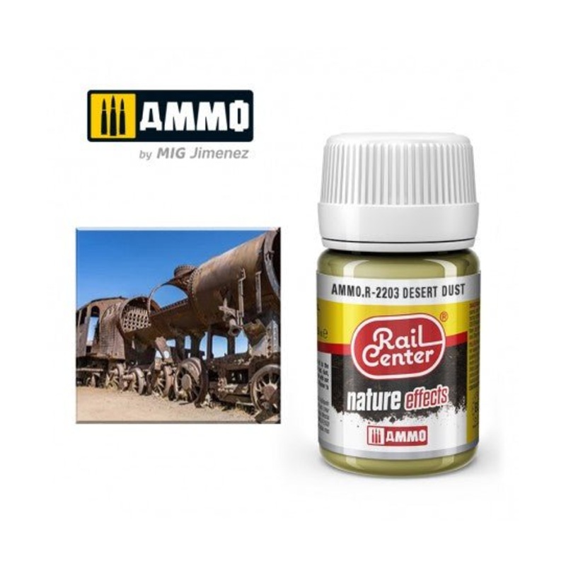 Rail Center Paint R-2203, Nature Effects, Desert Dust, 35ml bottle, Enamel Paint