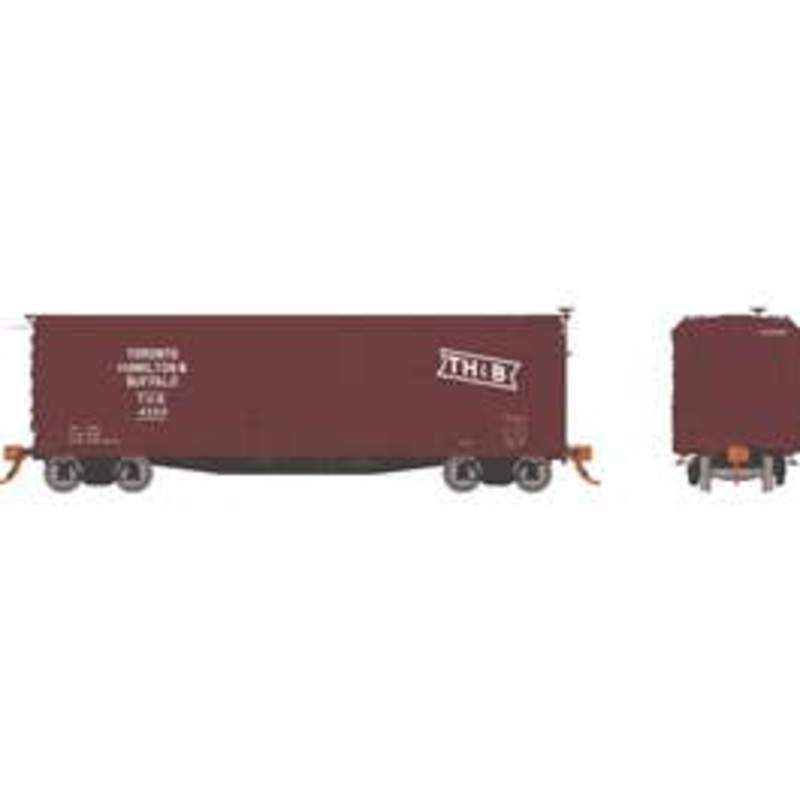 Rapido 130125A HO USRA Double-Sheathed Boxcar: TH&B – Brown Scheme: Single Car