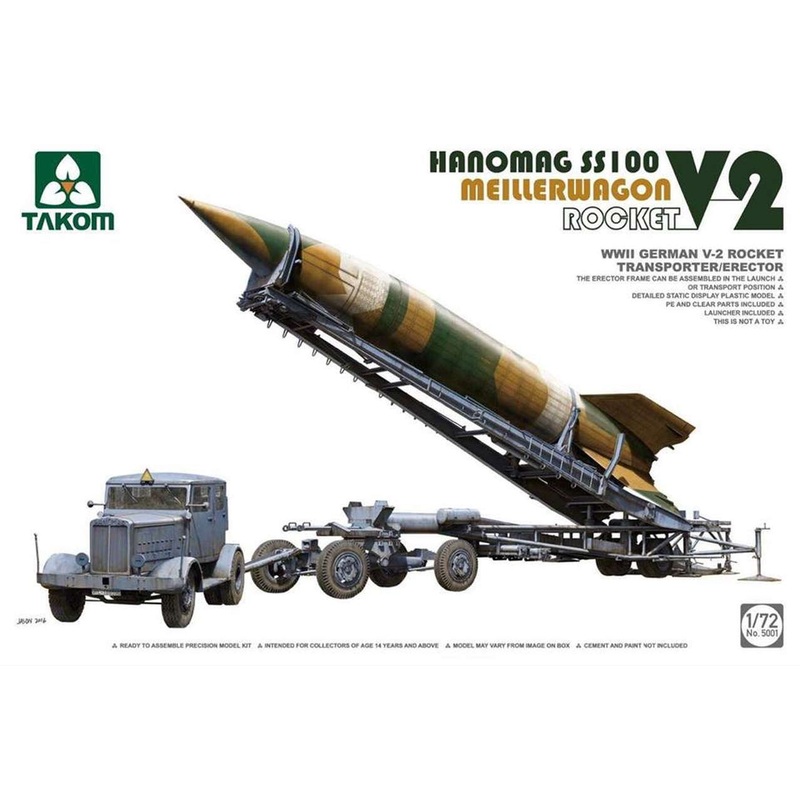 Takom – 1/72 V-2 Rocket Meillerwagen + Hanomag SS100