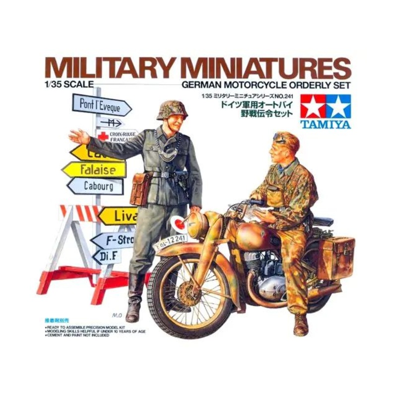 Tamiya – 1/35 German Military Motor Cycle Orderly Set