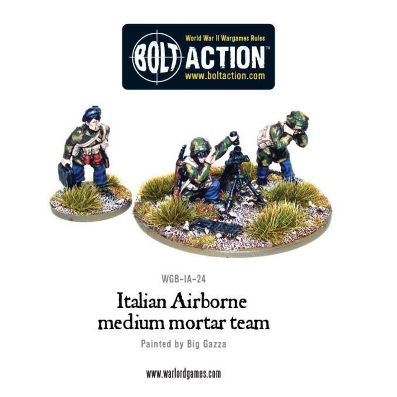 Warlord – Bolt Action  Italian Airborne medium mortar team