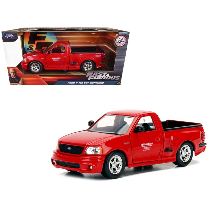 Brian’s Ford F-150 SVT Lightning Pickup Truck Red “Fast & Furious” Movie 1/24 Diecast Model Car by Jada