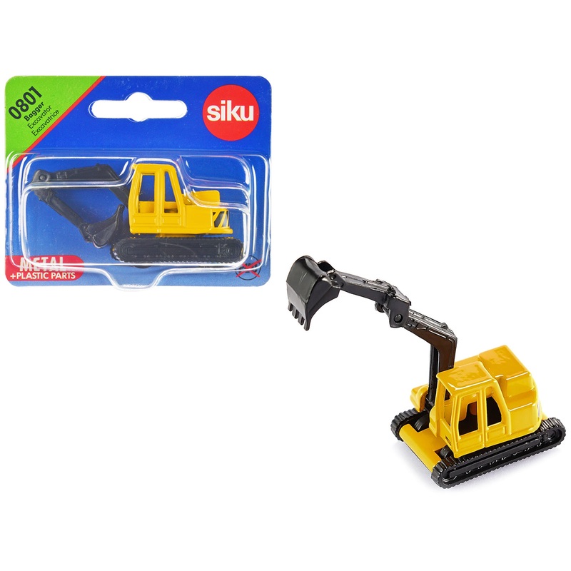Excavator Yellow and Black Diecast Model by Siku