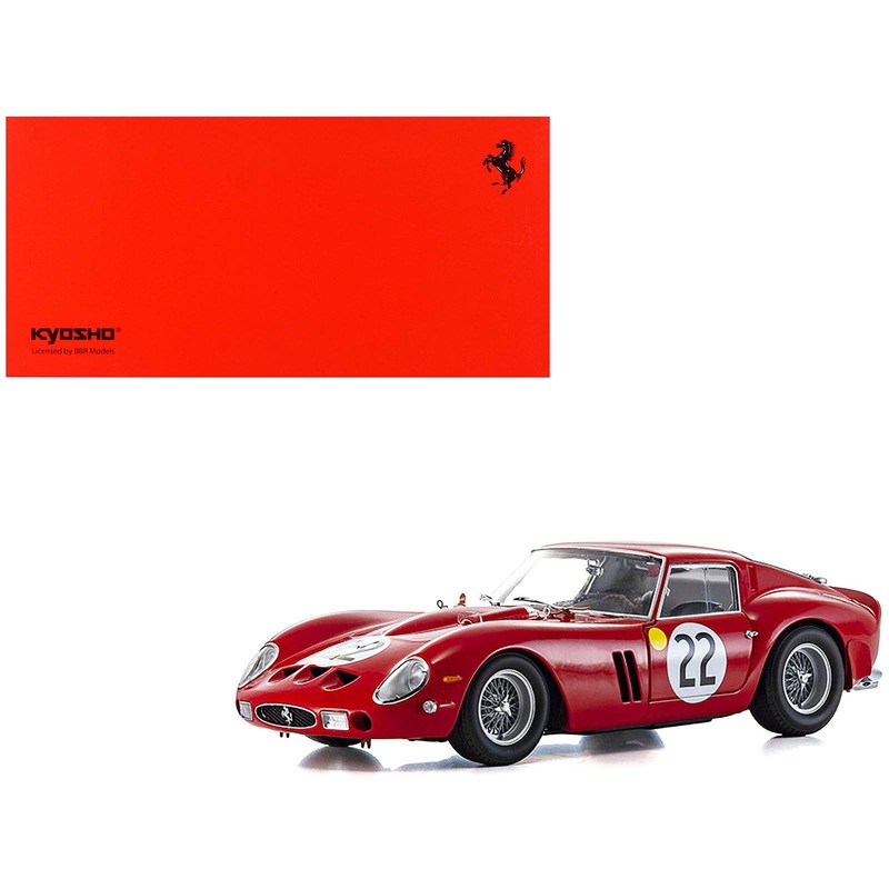 Ferrari 250 GTO #22 “Elde” (Leon Dernier) – “Beurlys” (Jean Blaton) 3rd Place “24 Hours of Le Mans” (1962) 1/18 Diecast Model Car by Kyosho