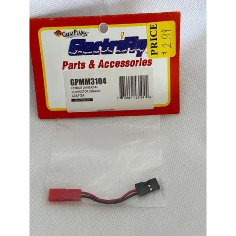 Great Planes ElectriFly Female Univ Conn Charge Adpt